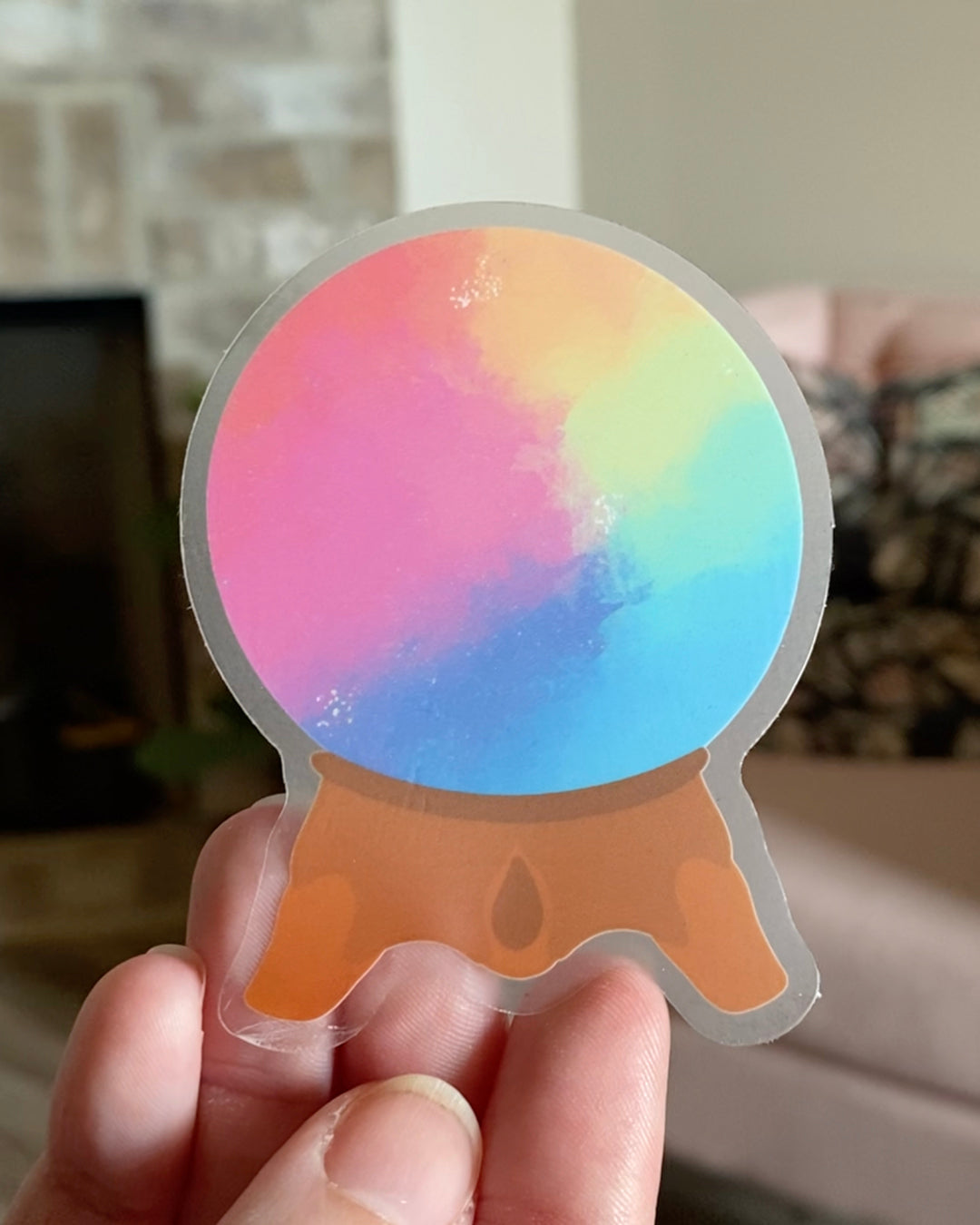 Crystal Ball Clear Sticker