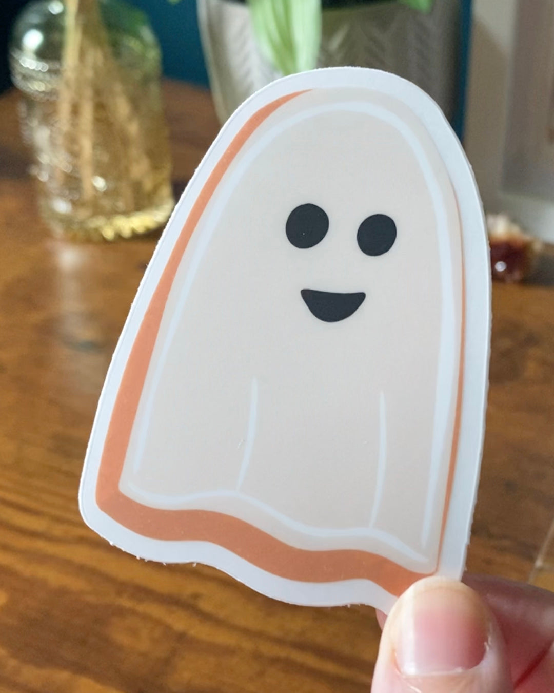 Ghost Cookie Clear Sticker