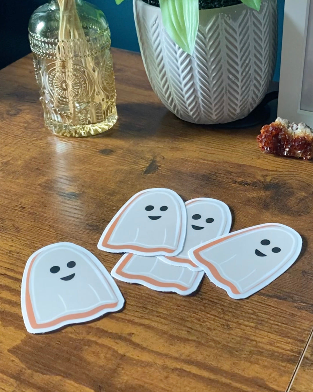 Ghost Cookie Clear Sticker