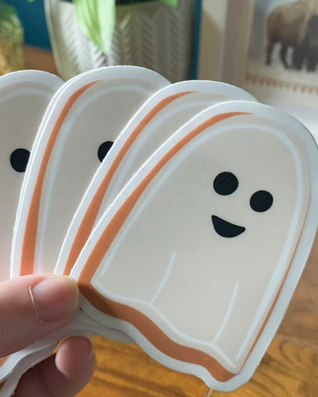 Ghost Cookie Clear Sticker