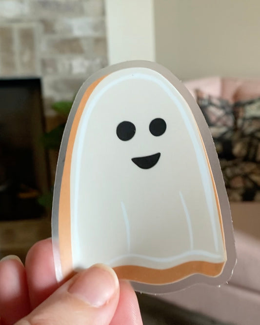 Ghost Cookie Clear Sticker